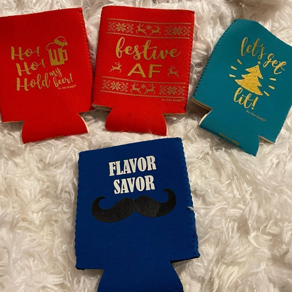 Set of (4) Koozies